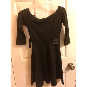 Lulus skater dress mesh waist